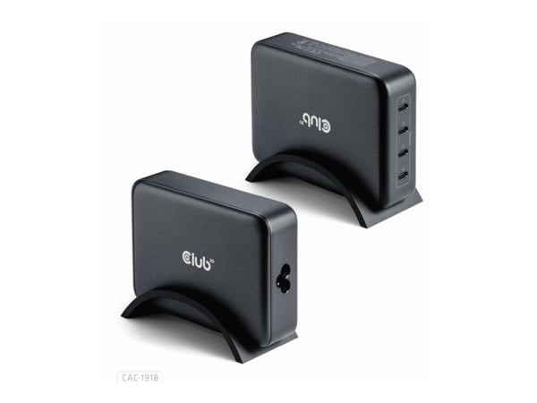 Club 3D - Strømadapter - GaN-teknologi - 240 watt - PD 3.1/PPS - 4 utgangskontakter (USB-C)