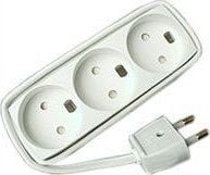 Microconnect GRUELU3H015, 1,5 m, Tyyppi K, Tyyppi K, Valkoinen, 3 AC-pistorasia(a), 58 g