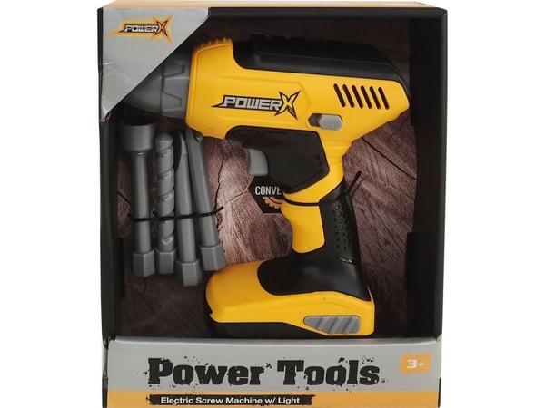 POWER X, Borr- och skruvmaskin med ljus och ljud