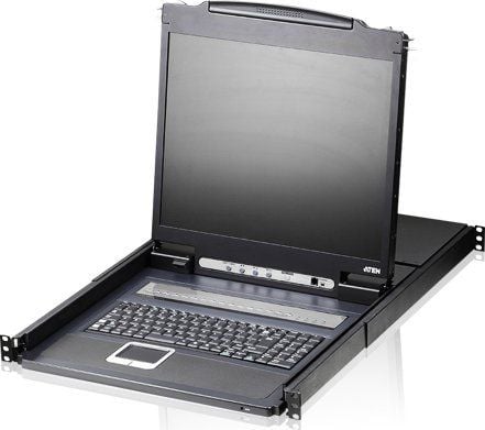ATEN CL1316N - KVM-konsol med omkopplare för tangentbord/video/mus - 16 portar - PS/2, USB - 19" - kan monteras i rack - 1280 x 1024 @ 75 Hz - 250 ...