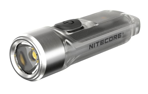 Nitecore TIKI GITD BLUE, Nøkkelringslommelykt, Grå, Polykarbonat (PC), Rustfritt stål, Knapper, 1 m, IP66