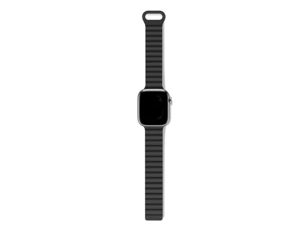 Decoded D24AWS45TSL4SGE, Klokkereim, Apple, Apple Watch 44mm / 45mm / 46mm / 49mm, Silikon, Svart