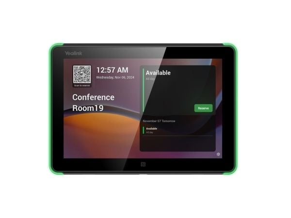 Yealink RoomPanel E2 - Room manager - kablet, trådløs - 802.11a/b/g/n/ac, Bluetooth 5.0, NFC - 10/100 Ethernet