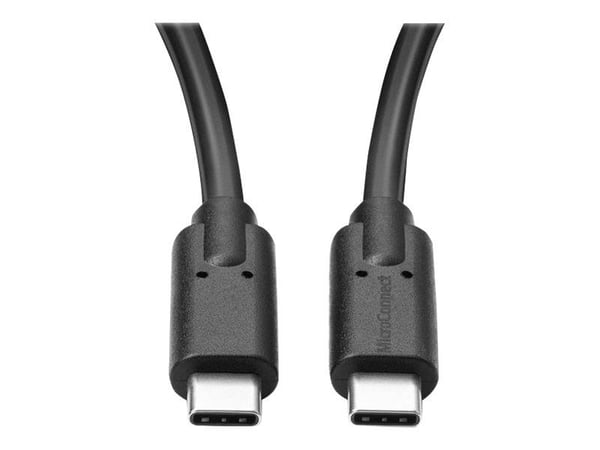 MicroConnect - USB-kabel - 24 pin USB-C (hann) til 24 pin USB-C (hann) - USB 3.2 Gen 2 - 20 V - 5 A - 25 cm - USB Power Delivery (100 W), 4K 60Hz s...