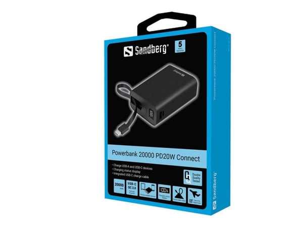Sandberg Powerbank 20000 PD20W Connect