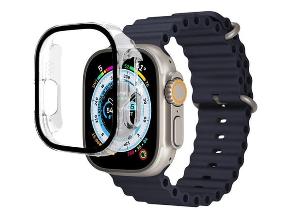 eSTUFF Titan Shield - Støtfanger for smartarmåndsur - full body - herdet glass (9H) - blank - for Apple Watch Ultra