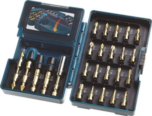 Makita Impact Gold - Spissett for skrutrekker - torx, phillips, pozidriv, square - heksagonal