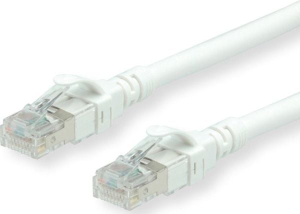 ROLINE 21152868, 15 m, Cat6a, S/FTP (S-STP), RJ-45, RJ-45, Valkoinen