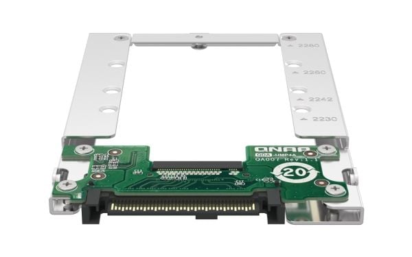QNAP QDA-UMP4A, U.2, M.2, U.2, Hankoppling, Multifärg, NAS / Storage server, 69,8 mm