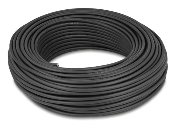 Delock nettverkskabelrull Cat.6A U/FTP 500 MHz Slank fleksibel halogenfri 50 m svart