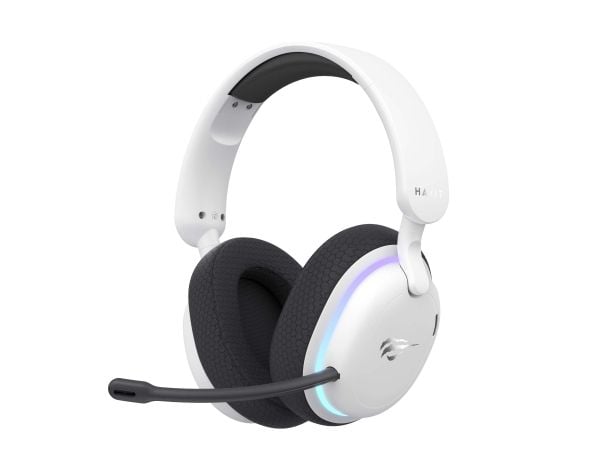 Havit Fuxi-H7, Ledning & Trådløs, Spilling, 20 - 20000 Hz, 247 g, Hodetelefoner, Sort, Hvit