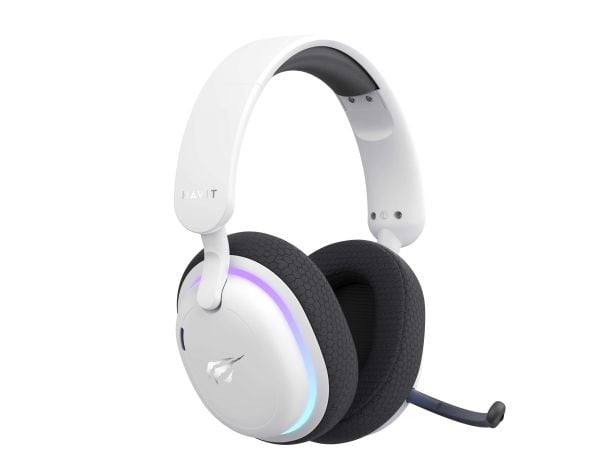 Havit Fuxi-H7, Ledning & Trådløs, Spilling, 20 - 20000 Hz, 247 g, Hodetelefoner, Sort, Hvit