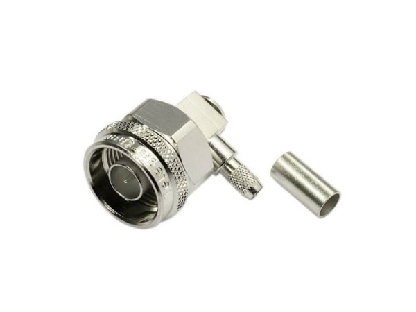 Telegärtner J01020A0040 100023897 N-liitin Pistoke, kulmikas 50 Ω 1 kpl