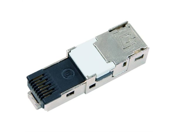 Telegärtner J80026A0004, RJ45, Svart, Rustfritt stål
