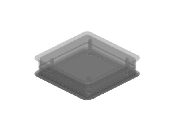 TEKO TEK-MBD.0 universelt elektronikkabinett 103.36 x 103.36 x 27.8 x 103 mm plast transparent 1 stk