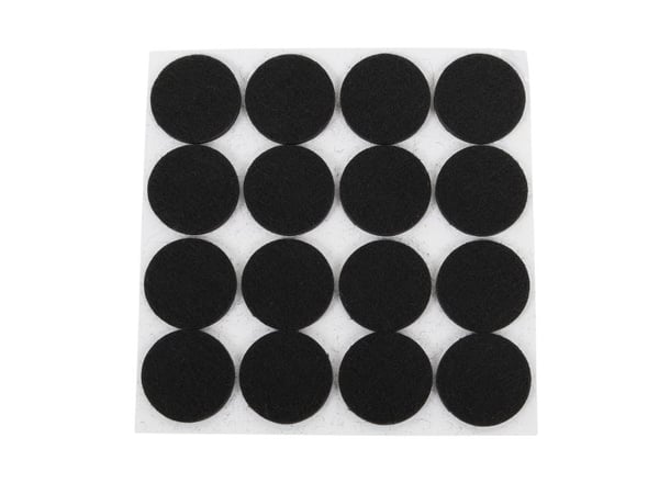 HOME It® selvklæbende filtpuder Ø22 mm, sort
