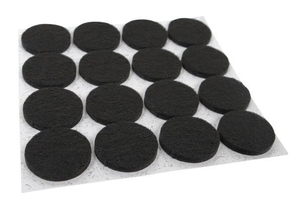HOME It® selvklæbende filtpuder Ø22 mm, sort