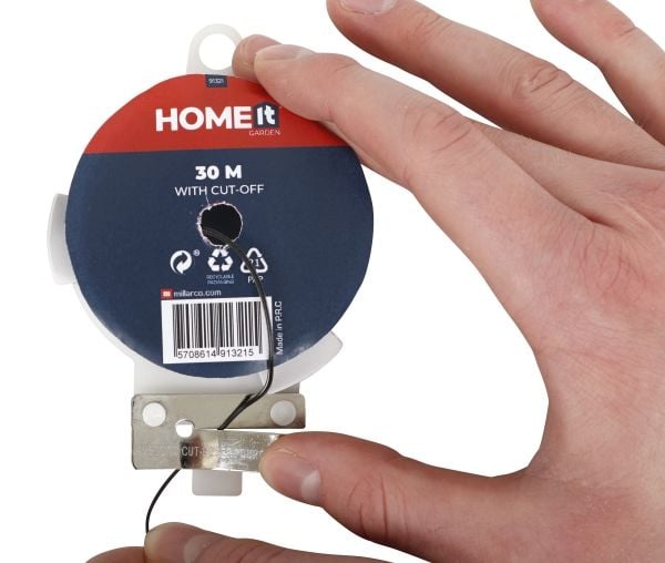 HOME It® plastbelagt bindetråd med afklipper 30 meter