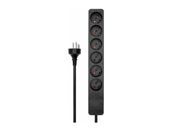 Microconnect MC-GRU0610DKB, 10 m, Sisätila, Tyyppi K, Tyyppi K, Suora, Musta
