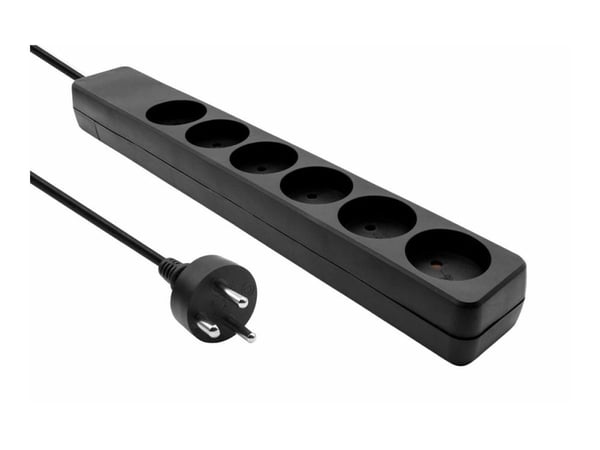 Microconnect MC-GRU0610DKB, 10 m, Sisätila, Tyyppi K, Tyyppi K, Suora, Musta
