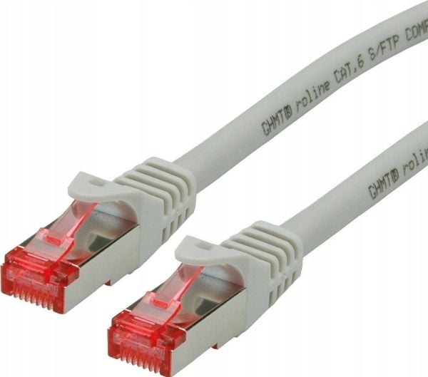 Roline liitäntäjohto RJ-45 (M) - RJ-45 (M) 20 m SFTP, PiMF, CAT 6, halogeeniton, muotoiltu, monijohtiminen - harmaa (21.15.2609)