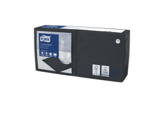 Serviet Tork Advanced 24x24 cm 2-laatikko Sort,12 kpl x 200 kpl/krt