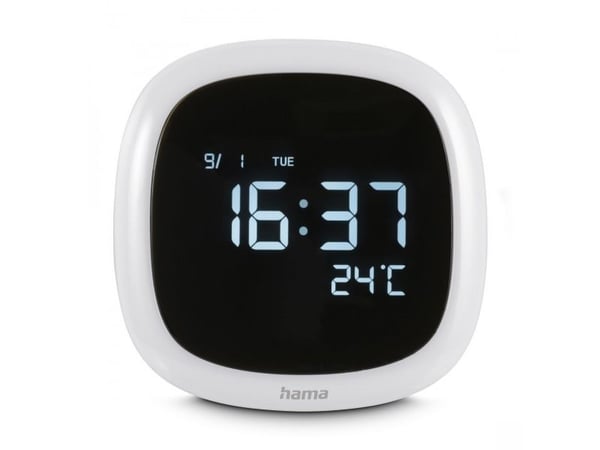 Hama Bora Bora, digital vekkerklokke, hvit, innendørs, 12/24 timer, -10 - 50 °C, F, °C
