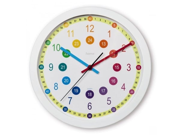 Hama 00222203, Vägg, Analog klocka, Circel, Multifärg, Plast, Glas