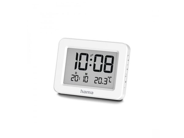 Hama 00222205, digital vekkerklokke, rektangel, hvit, innendørs, voksen, gutt/jente