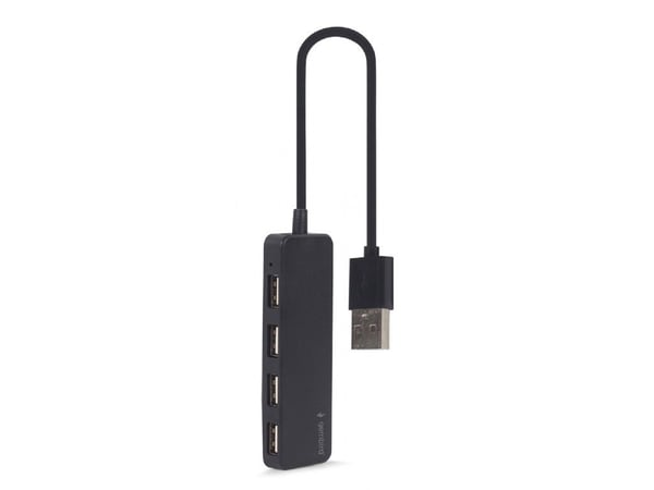 Gembird USB 2.0 Hub 4-porter (svart)