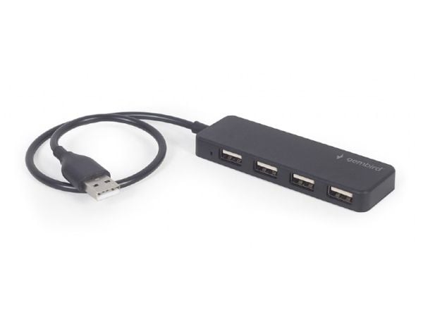 Gembird USB 2.0 Hub 4-porter (svart)