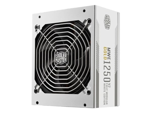 Cooler Master MWE Gold V2 1250 - White Edition - strømforsyning (intern) - ATX12V 3.1/ EPS12V - 80 PLUS Gold - AC 100-240 V - 1250 watt - aktiv PFC...