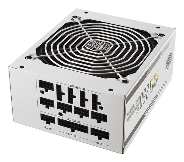 Cooler Master MWE Gold V2 1250 - White Edition - strømforsyning (intern) - ATX12V 3.1/ EPS12V - 80 PLUS Gold - AC 100-240 V - 1250 watt - aktiv PFC...