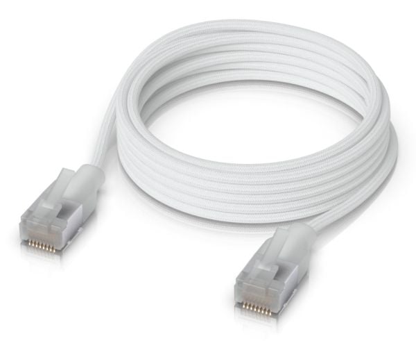 Ubiquiti UACC-Cable-Patch-EL-C6A-2M-W, 2 m, Cat6a, RJ-45, RJ-45, Läpikuultava, Valkoinen