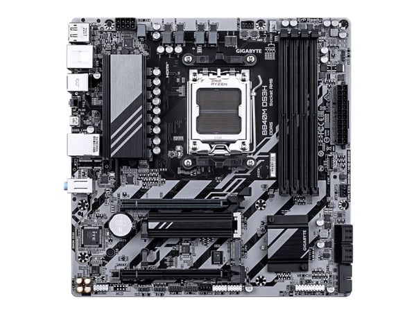 Gigabyte B840M DS3H - Hovedkort - micro ATX - Socket AM5 - AMD B840 Chipset - USB-C 3.2 Gen 1, USB 3.2 Gen 1 - 2.5 Gigabit LAN - innbygd grafikk (C...