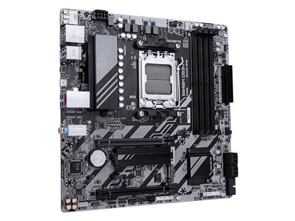 Gigabyte B840M DS3H - Hovedkort - micro ATX - Socket AM5 - AMD B840 Chipset - USB-C 3.2 Gen 1, USB 3.2 Gen 1 - 2.5 Gigabit LAN - innbygd grafikk (C...
