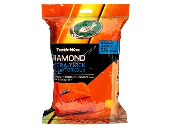 Turtle Wax Mikroklud Exteriør 40x40cm "Extra Tyk" - Orange