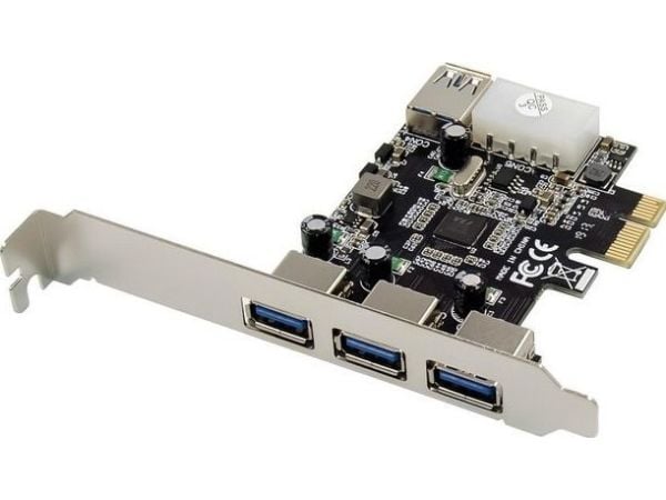 MicroConnect - USB-adapter - PCIe 2.0 - USB 3.0 x 2 + USB 3.0 (intern) x 2