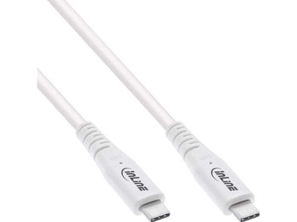 InLine 35904W, 1,5 m, USB C, USB C, USB4 Gen 3x2, 40 Gbit/s, Valkoinen