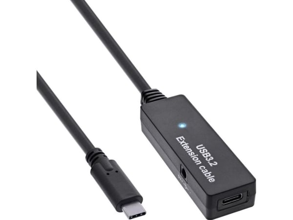 InLine 35650C, 5 m, USB C, USB C, USB 3.2 Gen 1 (3.1 Gen 1), 5 Gbit/sek, Svart