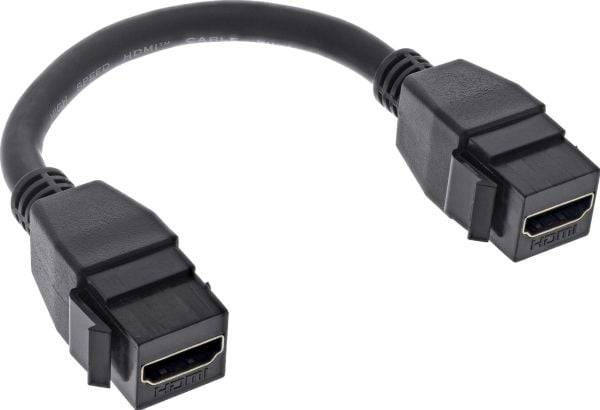 InLine 76206B, 0,2 m, HDMI typ A (standard), HDMI typ A (standard), Sortera