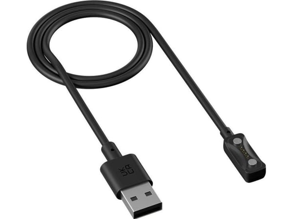 Polar Charge 2.0 - Ladekabel for smartarmbåndsur - USB hann til 4-stiftskontakt magnetisk - svart