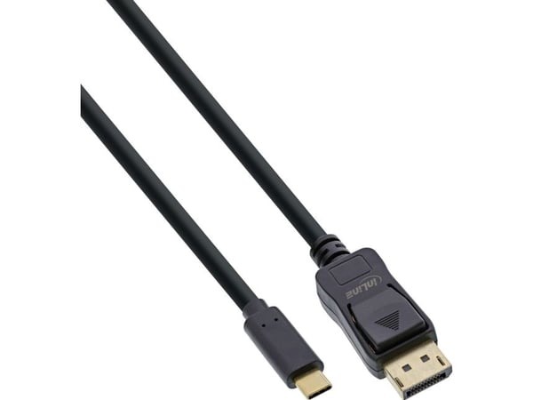 InLine 64125, 5 m, USB Type-C, DisplayPort, Hanstik, Hanstik, Hanstik, Lige