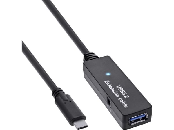 InLine 35650D, 5 m, USB C, USB A, USB 3.2 Gen 1 (3.1 Gen 1), 5 Gbit/sek, svart