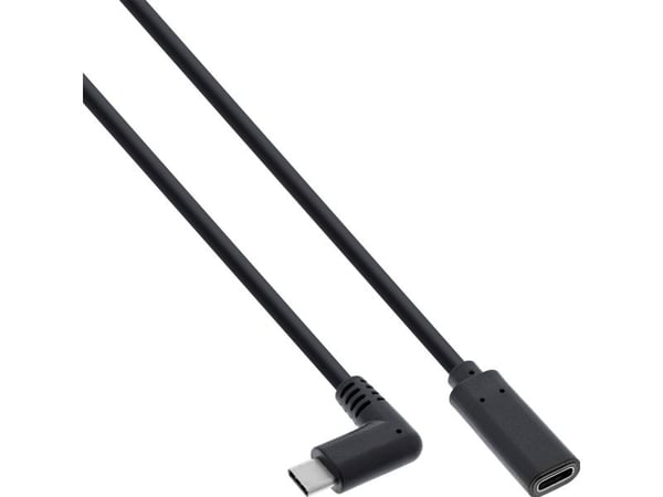 InLine 35786, 0,5 m, USB C, USB C, USB 3.2 Gen 2 (3.1 Gen 2), 10 Gbit/sek, Svart