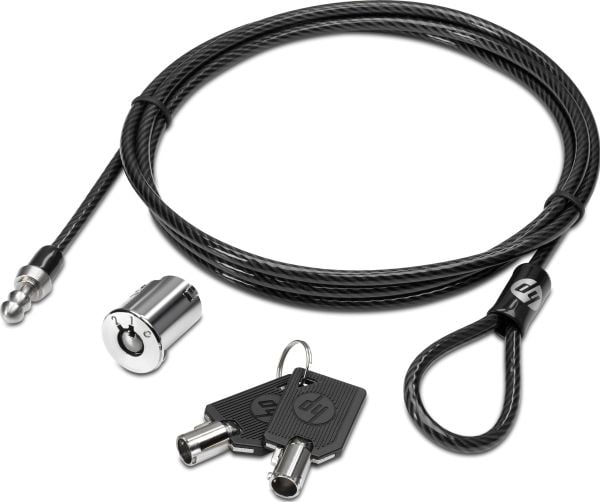 HP Master Keyed Docking Station Cable Lock - Sikkerhetskabellås - for EliteBook 84XX, 8540, 8770; ZBook 14u G6, 15u G2, 15u G3, 15u G4, 15u G5, 15u...