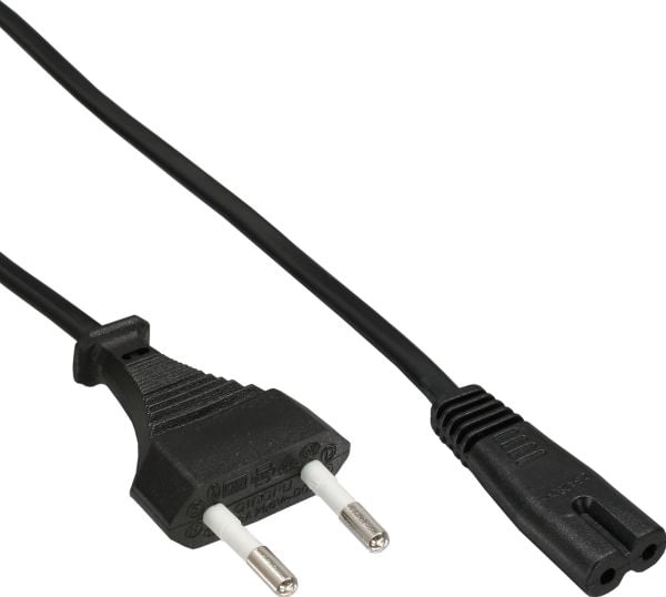 InLine 16654I, 1,8 m, CEE7/16, C7 liitin, H03VVH2-F, 250 V