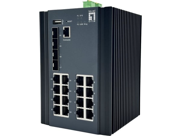 LevelOne IGU-2071, Hallittu, L2+, Gigabit Ethernet (10/100/1000)