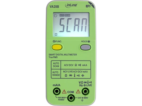 InLine 43117B, LCD, 44 x 30 mm, AC, AAA, 1,5 V, 62 mm