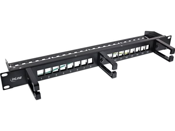 InLine 76822B, Sort, 1U, Case, Tyskland